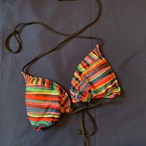 Triangle bikini tie top